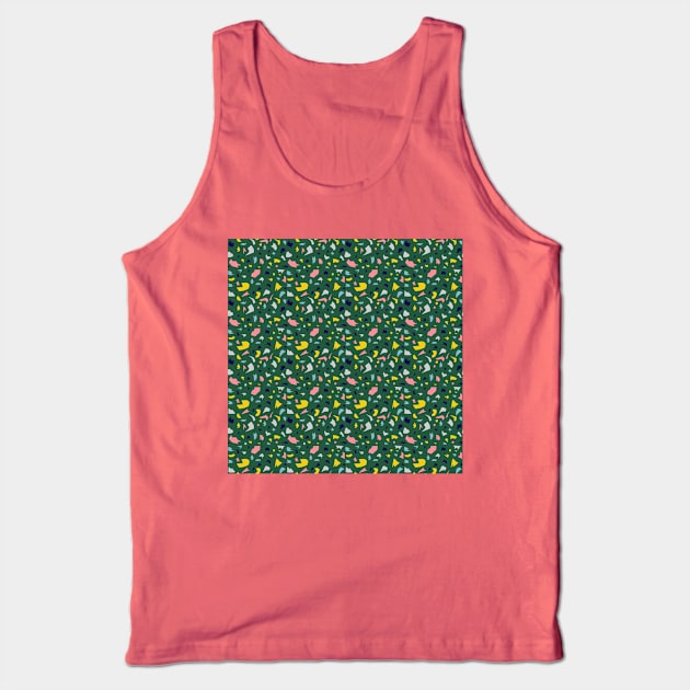 Terrazzo green marble Tank Top by famenxt